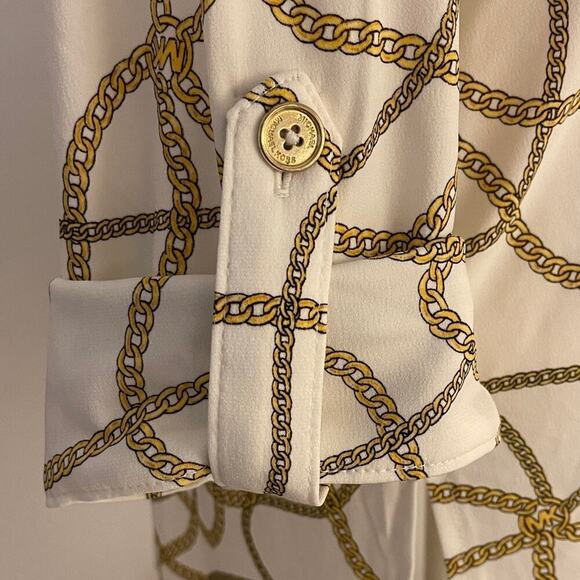 *NWT* Michael Kors Gold Chain Print Top - Picture 7 of 9